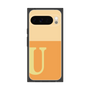 プレミアムスクエアケース［ オリジナル - initial two tone - U orange ］