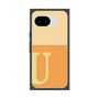 プレミアムスクエアケース［ オリジナル - initial two tone - U orange ］