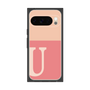 プレミアムスクエアケース［ オリジナル - initial two tone - U pink ］