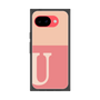プレミアムスクエアケース［ オリジナル - initial two tone - U pink ］