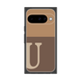 プレミアムスクエアケース［ オリジナル - initial two tone - U brown ］