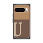 プレミアムスクエアケース［ オリジナル - initial two tone - U brown ］