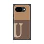 プレミアムスクエアケース［ オリジナル - initial two tone - U brown ］