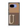 プレミアムスクエアケース［ オリジナル - initial two tone - U brown ］