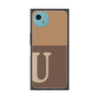 プレミアムスクエアケース［ オリジナル - initial two tone - U brown ］
