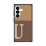 プレミアムスクエアケース［ オリジナル - initial two tone - U brown ］