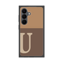 プレミアムスクエアケース［ オリジナル - initial two tone - U brown ］