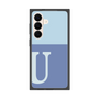 プレミアムスクエアケース［ オリジナル - initial two tone - U blue ］