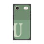 プレミアムスクエアケース［ オリジナル - initial two tone - U green ］