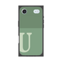 プレミアムスクエアケース［ オリジナル - initial two tone - U green ］