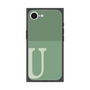 プレミアムスクエアケース［ オリジナル - initial two tone - U green ］