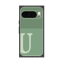 プレミアムスクエアケース［ オリジナル - initial two tone - U green ］
