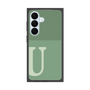 プレミアムスクエアケース［ オリジナル - initial two tone - U green ］