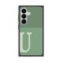 プレミアムスクエアケース［ オリジナル - initial two tone - U green ］