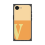 プレミアムスクエアケース［ オリジナル - initial two tone - V orange ］