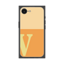プレミアムスクエアケース［ オリジナル - initial two tone - V orange ］