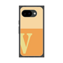 プレミアムスクエアケース［ オリジナル - initial two tone - V orange ］