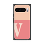 プレミアムスクエアケース［ オリジナル - initial two tone - V pink ］