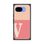 プレミアムスクエアケース［ オリジナル - initial two tone - V pink ］