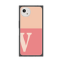 プレミアムスクエアケース［ オリジナル - initial two tone - V pink ］