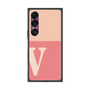 プレミアムスクエアケース［ オリジナル - initial two tone - V pink ］