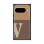 プレミアムスクエアケース［ オリジナル - initial two tone - V brown ］