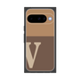プレミアムスクエアケース［ オリジナル - initial two tone - V brown ］