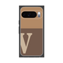 プレミアムスクエアケース［ オリジナル - initial two tone - V brown ］