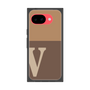 プレミアムスクエアケース［ オリジナル - initial two tone - V brown ］