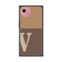 プレミアムスクエアケース［ オリジナル - initial two tone - V brown ］