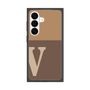 プレミアムスクエアケース［ オリジナル - initial two tone - V brown ］