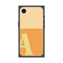 プレミアムスクエアケース［ オリジナル - initial two tone - A orange ］