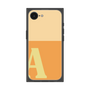 プレミアムスクエアケース［ オリジナル - initial two tone - A orange ］