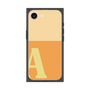 プレミアムスクエアケース［ オリジナル - initial two tone - A orange ］