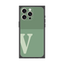 プレミアムスクエアケース［ オリジナル - initial two tone - V green ］
