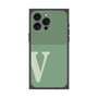 プレミアムスクエアケース［ オリジナル - initial two tone - V green ］