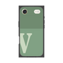 プレミアムスクエアケース［ オリジナル - initial two tone - V green ］