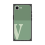 プレミアムスクエアケース［ オリジナル - initial two tone - V green ］