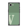 プレミアムスクエアケース［ オリジナル - initial two tone - V green ］