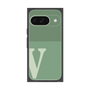 プレミアムスクエアケース［ オリジナル - initial two tone - V green ］