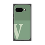 プレミアムスクエアケース［ オリジナル - initial two tone - V green ］
