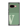 プレミアムスクエアケース［ オリジナル - initial two tone - V green ］