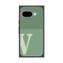 プレミアムスクエアケース［ オリジナル - initial two tone - V green ］