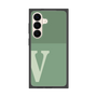 プレミアムスクエアケース［ オリジナル - initial two tone - V green ］