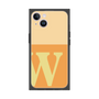 プレミアムスクエアケース［ オリジナル - initial two tone - W orange ］