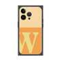 プレミアムスクエアケース［ オリジナル - initial two tone - W orange ］