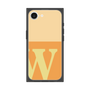 プレミアムスクエアケース［ オリジナル - initial two tone - W orange ］