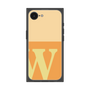 プレミアムスクエアケース［ オリジナル - initial two tone - W orange ］