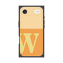 プレミアムスクエアケース［ オリジナル - initial two tone - W orange ］