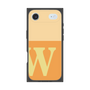 プレミアムスクエアケース［ オリジナル - initial two tone - W orange ］
